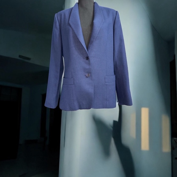 Vintage Rare Raspini 1980s Blue Women’s Blazer - Picture 6 of 14